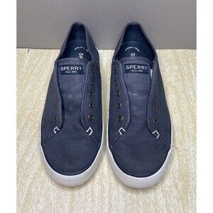 Sperry Top Side Lace-Up Canvas Sneaker Style Shoe Women's 7.5 Color NO LACES